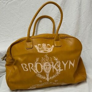 Yellow Ace Cantrell Brooklyn Duffel Bag With Shoulder Strap